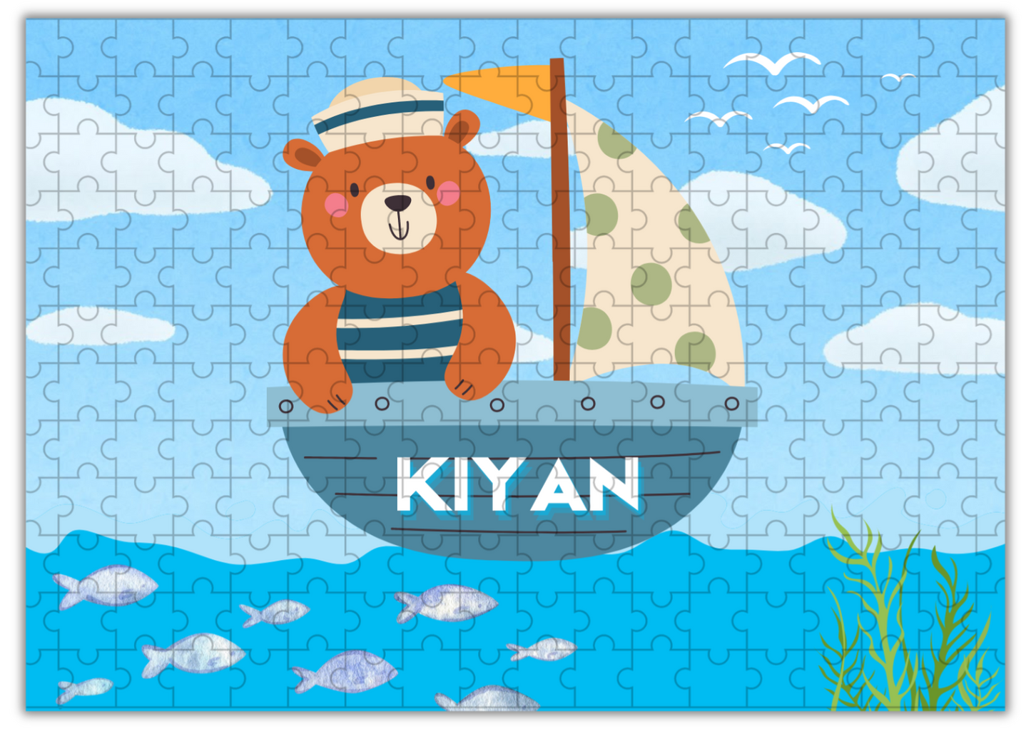 Personalized Boat Jigsaw Puzzle for Kids