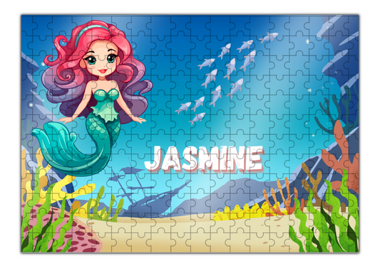 Personalized Mermaid Jigsaw Puzzle for Kids