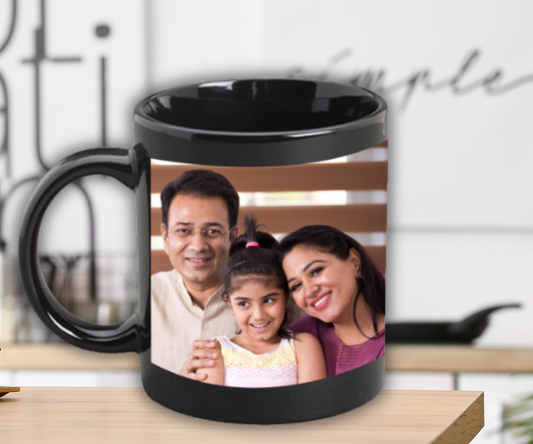 Personalized Black Coffee Mug