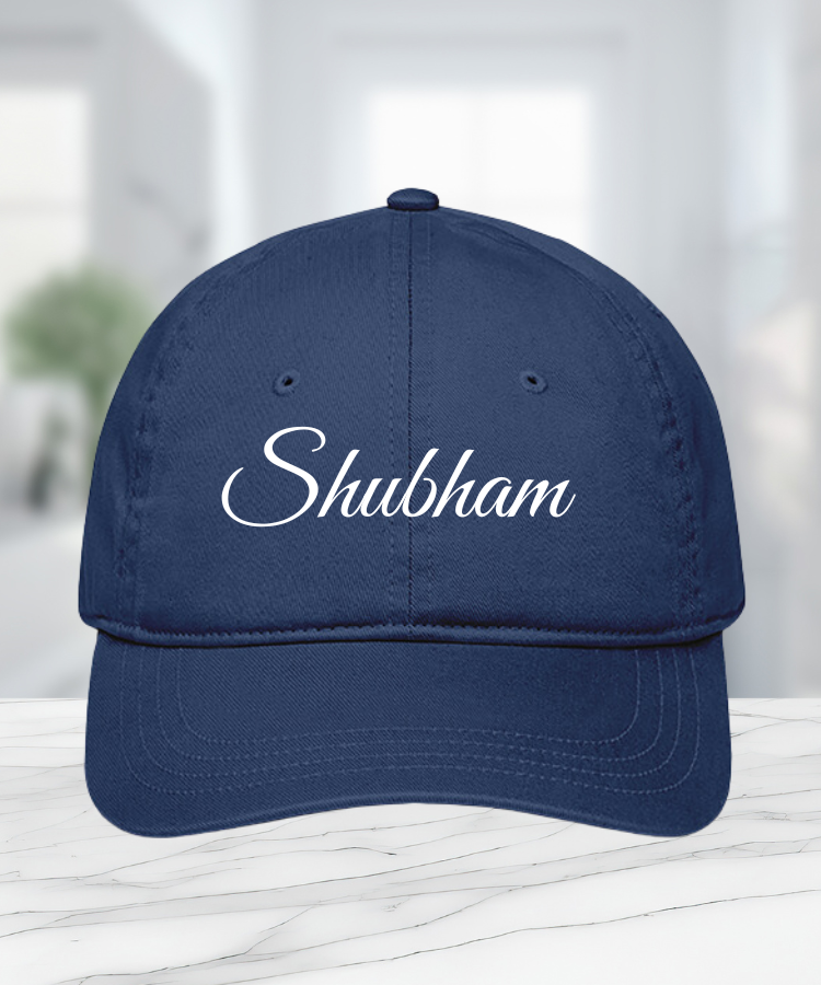 Personalized Name Cotton Cap for Men & Women