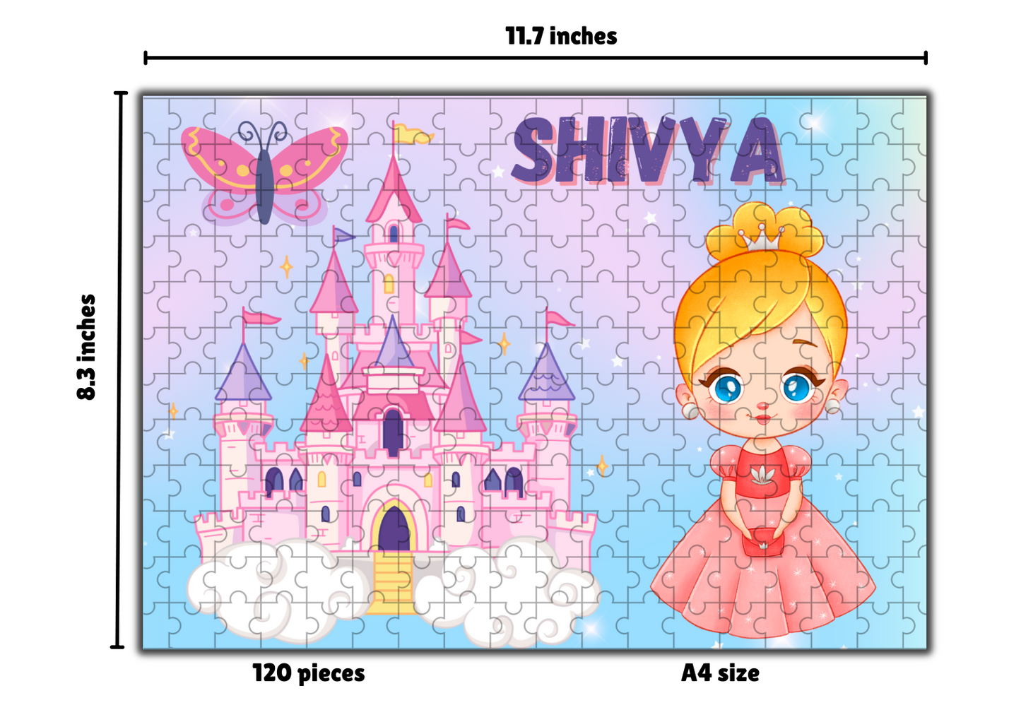 Personalized Princess Jigsaw Puzzle for Kids