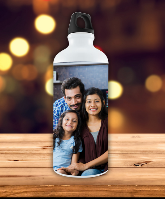 White Personalized Sipper Bottle (750 ml)