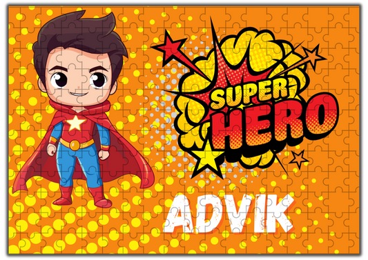 Personalized Super Hero Jigsaw Puzzle for Kids