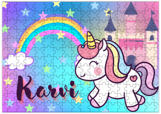 Personalized Unicorn Jigsaw Puzzle for Kids